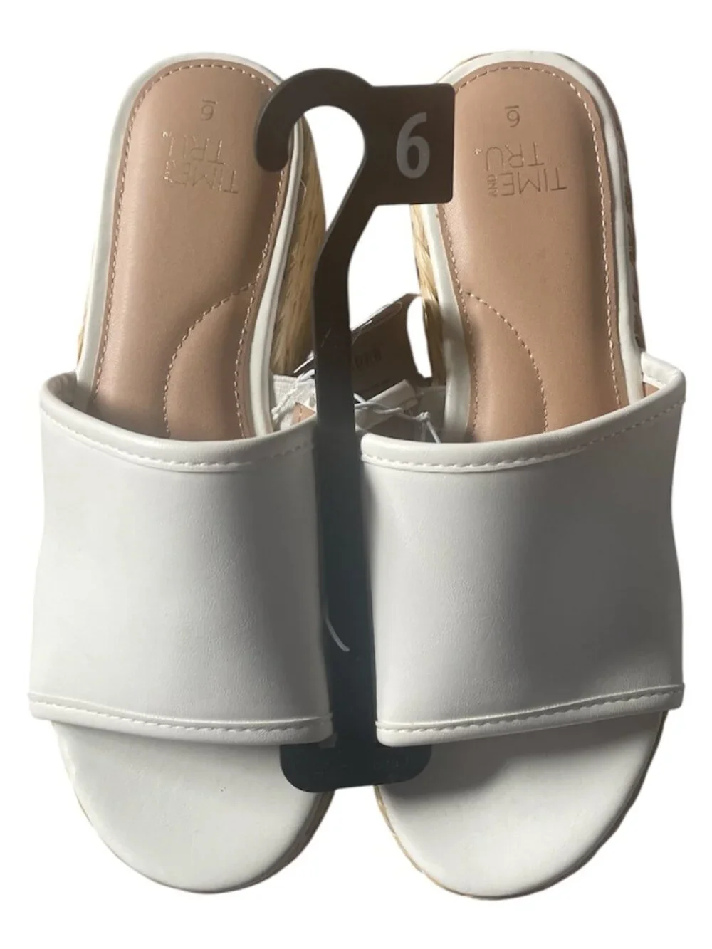 Women's PLTFM Slide Sandle, Time and Tru, 6, NWT